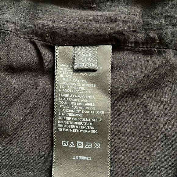 Free People Maisie Vegan Faux Leather A-line Snap Front Mini Skirt size 6 - Picture 9 of 9